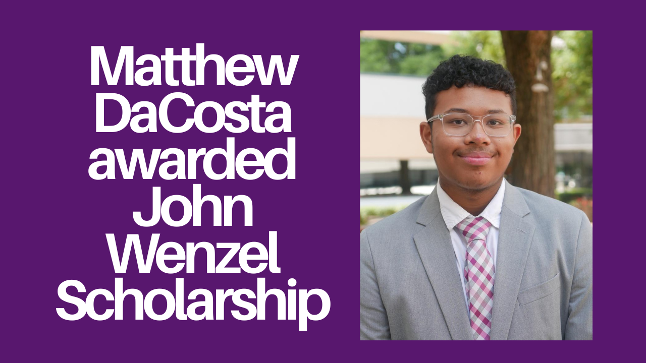 Matthew DaCosta john wenzel scholarship website pic