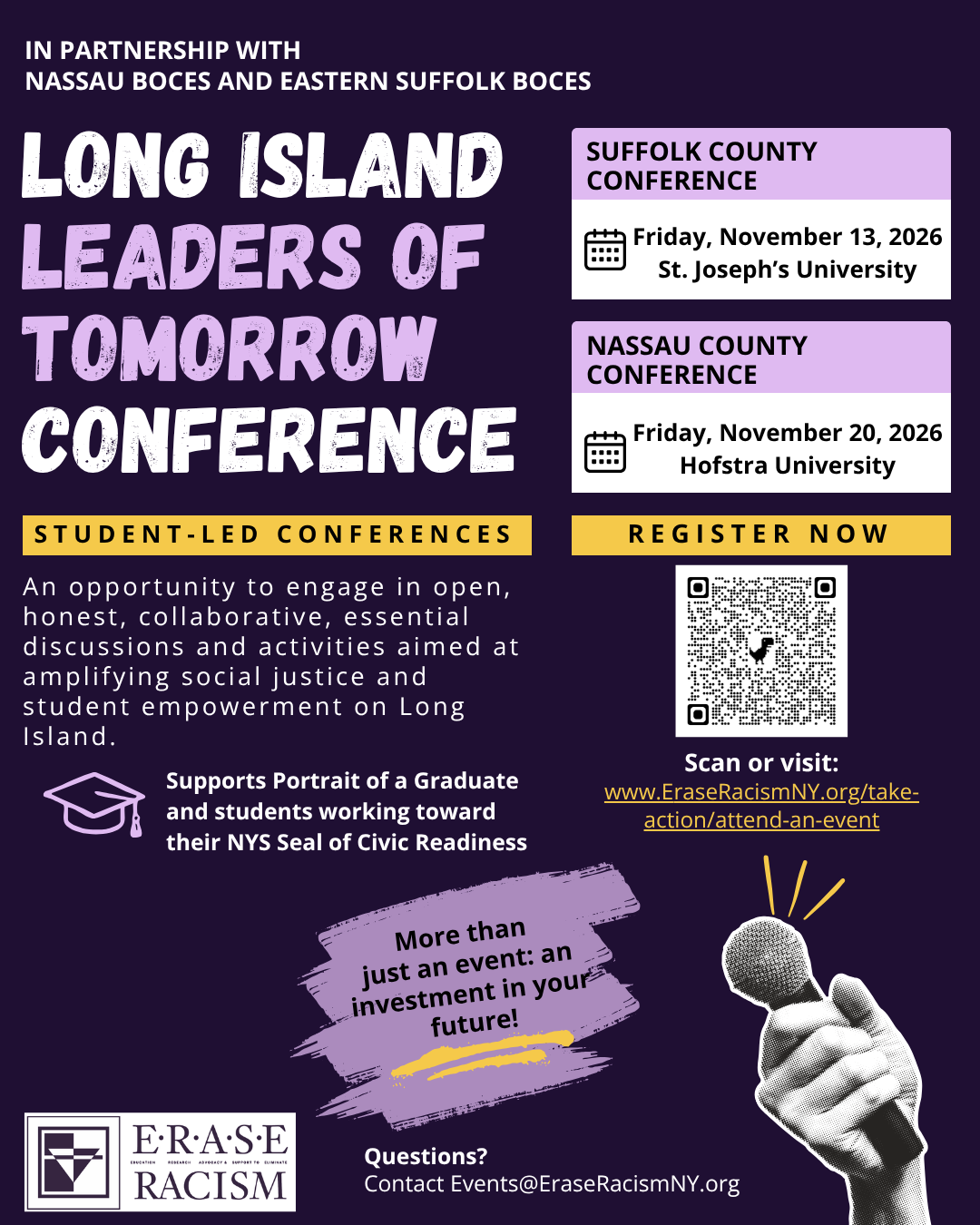 Long Island Leaders of Tomorrow Conference official poster